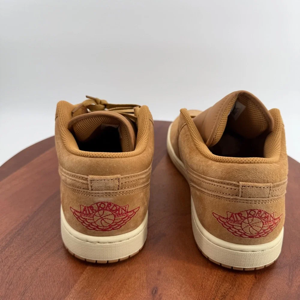 Nike Air Jordan 1 Low SE Flax Varsity Red Muslin HV4089-200 Mens Size 11 NEW